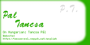 pal tancsa business card
